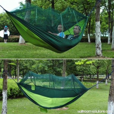 2 Person Hanging Hammock Bed With Mosquito Net Parachute Cloth Hammock 570358061